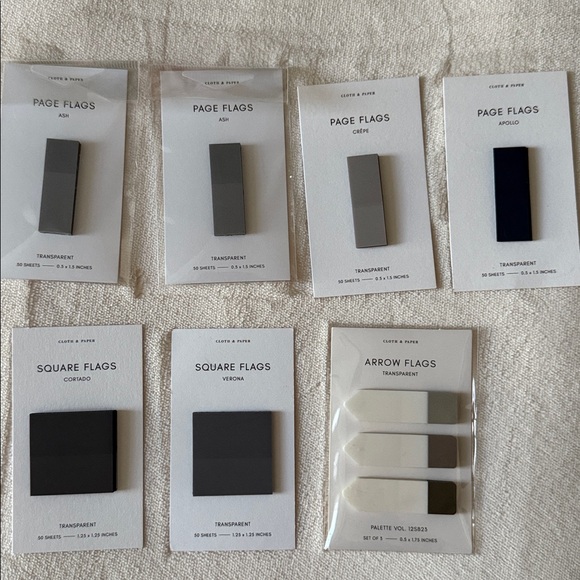 CLOTH & PAPER Gray and Brown Sticky Notes Set - Picture 4 of 4